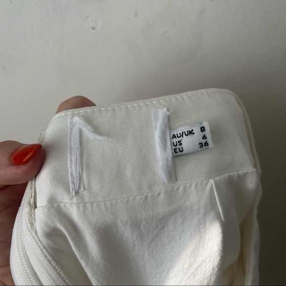 Princess Polly White Delphie Fit & Flare Mini Skirt 4 - Picture 6 of 7